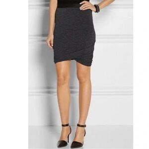 Alexander Wang Twist Skirt Gray Bubble Hem size Medium